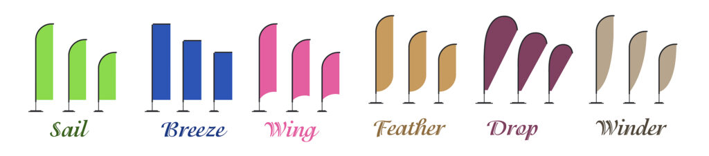 Feather Flag Sign Options